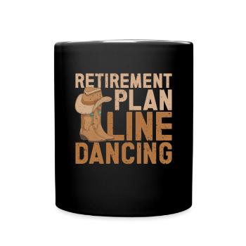 Line Dancing Cowboy Boots Western - Tasse einfarbig - Schwarz - Vorne