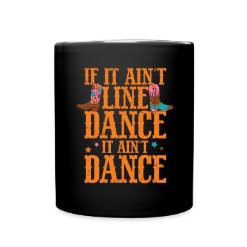 Line Dancing Cowboy Boots Western - Tasse einfarbig - Schwarz - Vorne