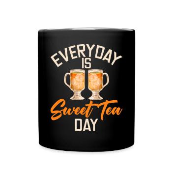 Süßer Tee Liebhaber Geschenke - Tasse einfarbig - Schwarz - Vorne