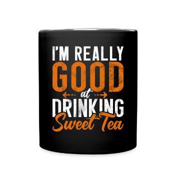 Cadeaux pour amateurs de thé sucré - Mug uni - noir - Devant