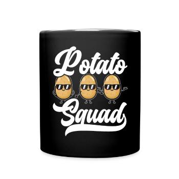 Potato Squad Potato Lover French Fries Potatoes - Full Colour Mug - black - Front