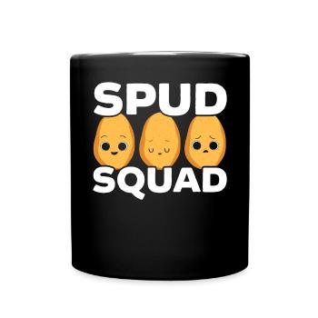 Spud Squad Foodie Potato Lover Fries Potatoes - Mug uni - noir - Devant