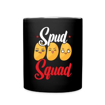 Spud Squad Foodie Potato Lover Fries Potatoes - Mug uni - noir - Devant