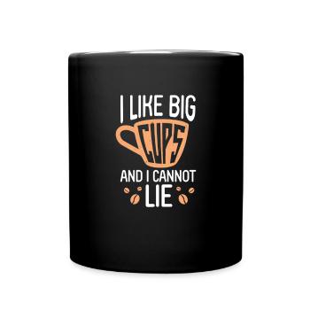 Kaffee Koffein Espresso Barista Geschenk - Tasse einfarbig - Schwarz - Vorne