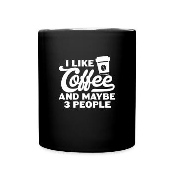 Coffee Caffeine Espresso Barista Gift - Full Colour Mug - black - Front