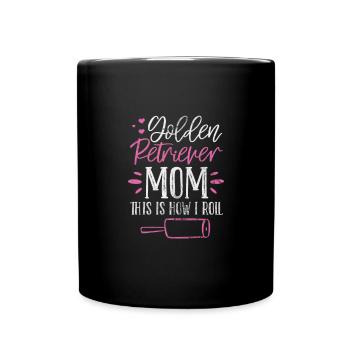 Golden Retrievers - Full Colour Mug - black - Front