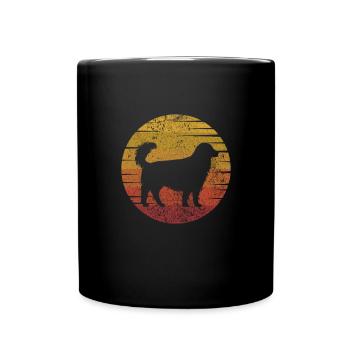 Golden Retriever - Tasse einfarbig - Schwarz - Vorne