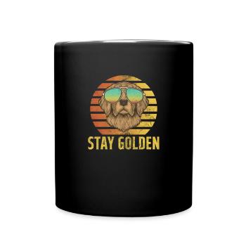 Golden Retrievers - Full Colour Mug - black - Front