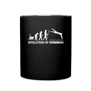 Evolution of Swimming - Tasse einfarbig - Schwarz - Vorne