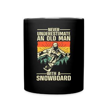 Cool Snowboard Art Herren Damen Skifahrer Snowboarden Sn - Tasse einfarbig - Schwarz - Vorne