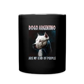 Dog Saying Dogo Argentino Design pour - Mug uni - noir - Devant