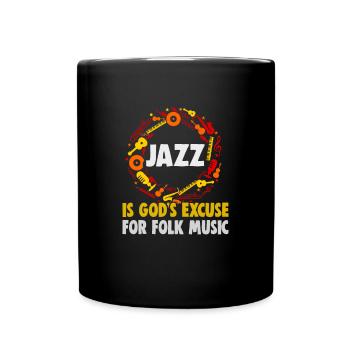 Jazz Musik Orchester Musiker - Tasse einfarbig - Schwarz - Vorne