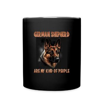 Hunde Deutscher Schäfer Hundeliebhaber - Tasse einfarbig - Schwarz - Vorne