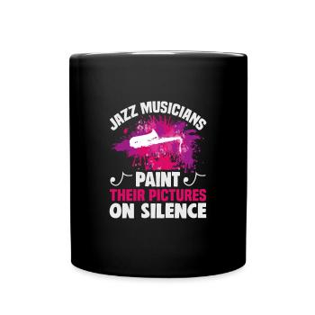 Jazz Musik Orchester Musiker - Tasse einfarbig - Schwarz - Vorne