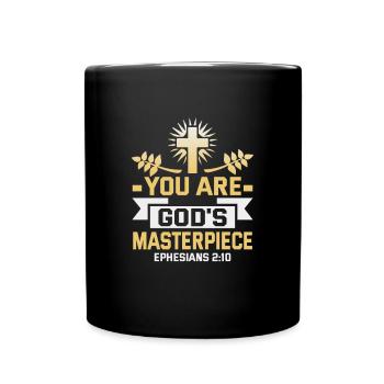 Citations chrétiennes Dessins pour les chrétiens croyants - Mug uni - noir - Devant