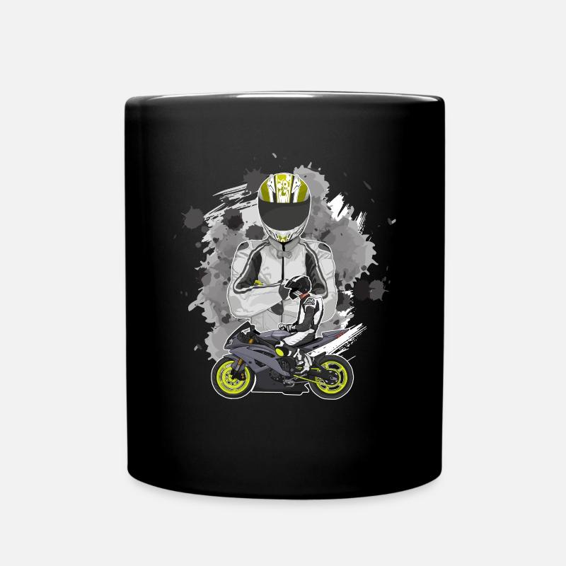 Motorcycle Lifestyle / Motorcycle / Motorcycle biker - Full Colour Mug - black