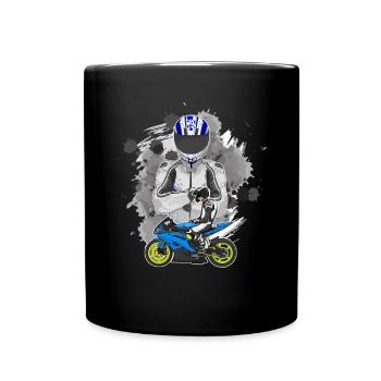 Motorcycle Lifestyle / Motorcycle / Motorcycle biker - Full Colour Mug - black - Front