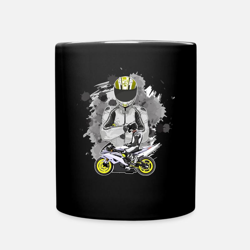 Motorcycle Lifestyle / Motorcycle / Motorcycle biker - Full Colour Mug - black