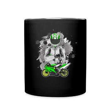 Motorcycle Lifestyle / Motorcycle / Motorcycle biker - Full Colour Mug - black - Front