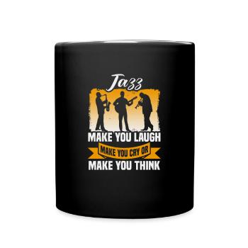 Jazz Musik Orchester Musiker - Tasse einfarbig - Schwarz - Vorne