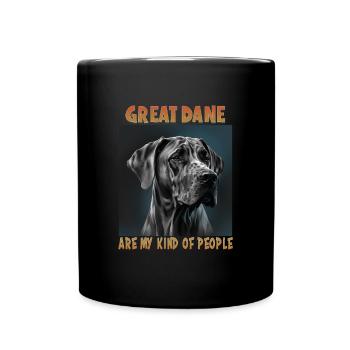 Dog saying Great Dane for dog lovers - Full Colour Mug - black - Front