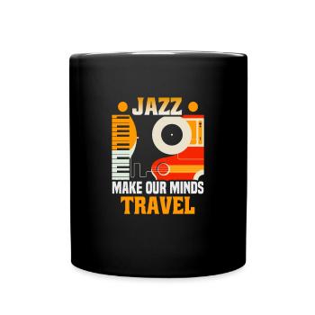 Jazz Musik Orchester Musiker - Tasse einfarbig - Schwarz - Vorne