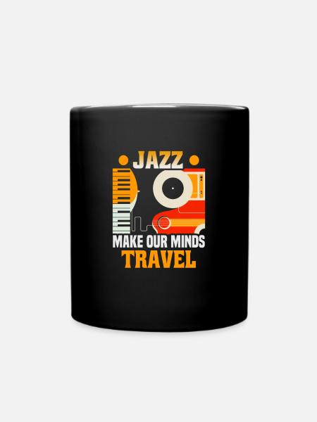 Jazz Musik Orchester Musiker - Tasse einfarbig - Schwarz
