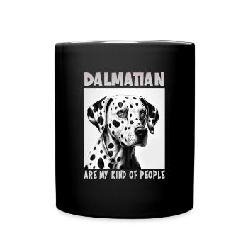 Dog saying Dalmatian design for dog lovers - Full Colour Mug - black - Front