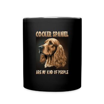Dog saying Cocker Spaniel pour les amoureux des chiens - Mug uni - noir - Devant