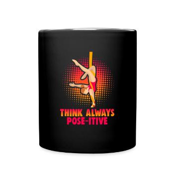 Aerial Acrobatics Aerialist Design for Aerial Gymnastics - Full Colour Mug - black - Front