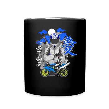 Motorcycle Lifestyle / Motorcycle / Motorcycle biker - Full Colour Mug - black - Front