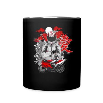 Moto Lifestyle / Moto / Moto motard - Mug uni - noir - Devant
