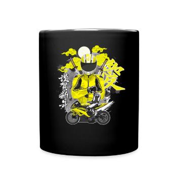 Moto Lifestyle / Moto / Moto motard - Mug uni - noir - Devant