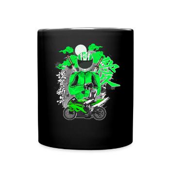 Motorcycle Lifestyle / Motorcycle / Motorcycle biker - Full Colour Mug - black - Front