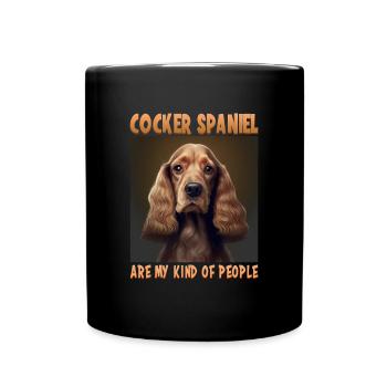 Dog saying Cocker Spaniel pour les amoureux des chiens - Mug uni - noir - Devant