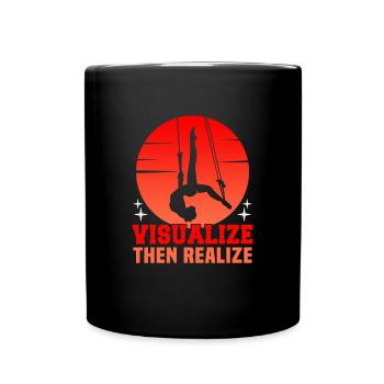 Luftakrobatik Aerialist Design für Luftgymnastic - Tasse einfarbig - Schwarz - Vorne