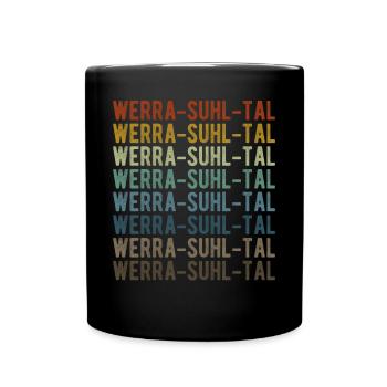 Werra-Suhl-Tal City Retro Vintage - Full Colour Mug - black - Front