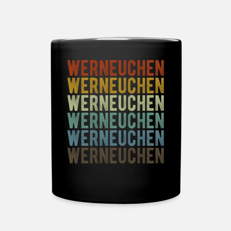 Werneuchen Stadt Retro Vintage - Tasse einfarbig - Schwarz