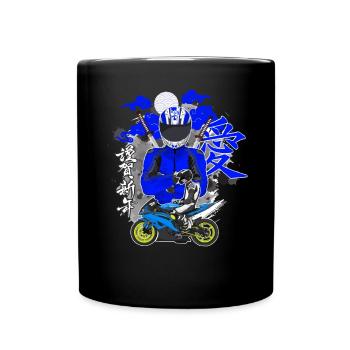 Motorcycle Lifestyle / Motorrad / Motorräder biker - Tasse einfarbig - Schwarz - Vorne