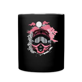Motocross / Enduro / Freestyle mx / Dirtbike retro - Full Colour Mug - black - Front