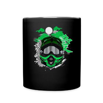 Motocross / Enduro / Freestyle mx / Dirtbike retro - Full Colour Mug - black - Front