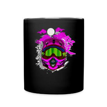 Motocross / Enduro / Freestyle mx / Dirtbike retro - Full Colour Mug - black - Front