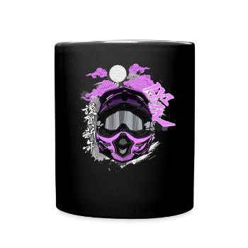 Motocross / Enduro / Freestyle mx / Dirtbike retro - Full Colour Mug - black - Front