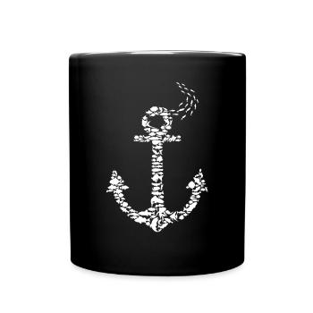 Anchor Marine Animals Captain - Full Colour Mug - black - Front