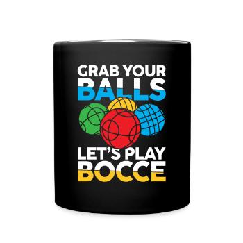 Petanque Petanque Boccia Bocce Boule für einen - Tasse einfarbig - Schwarz - Vorne