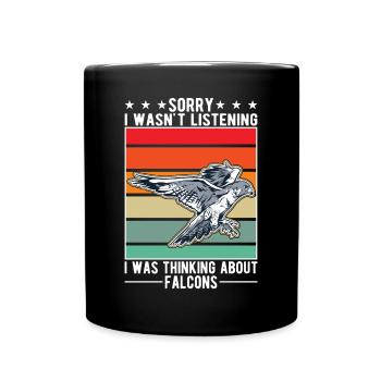 Falke Falkner Kestrel Falconry Falkner - Full Colour Mug - black - Front