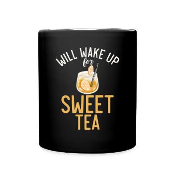 Süßer Tee Liebhaber Geschenke - Tasse einfarbig - Schwarz - Vorne
