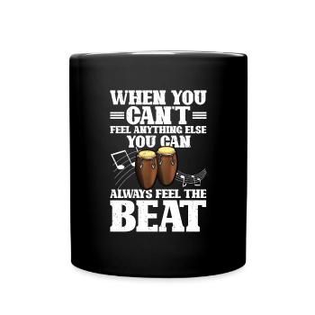 Conga Drum Musician Drumline - Full Colour Mug - black - Front