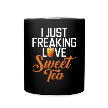 Süßer Tee Liebhaber Geschenke - Tasse einfarbig - Schwarz - Vorne