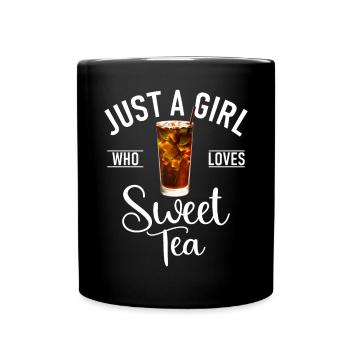 Süßer Tee Liebhaber Geschenke - Tasse einfarbig - Schwarz - Vorne